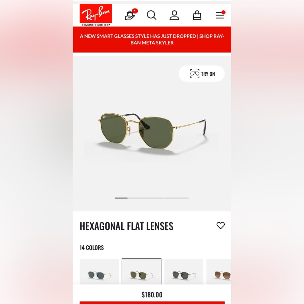 Ray Ban Hexagon Sunglasses